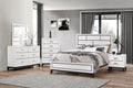 4pc Full Size Bed Dresser Mirror Nightstand White Bedroom Furniture Set Z4372