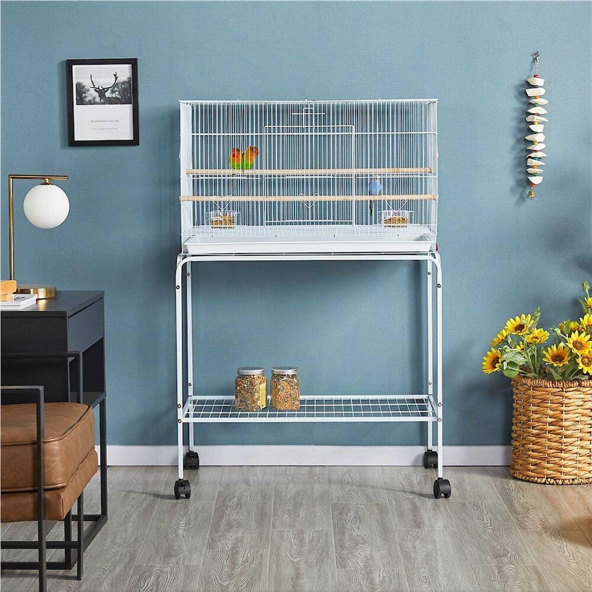 Rolling Wood Bird Cage F67983