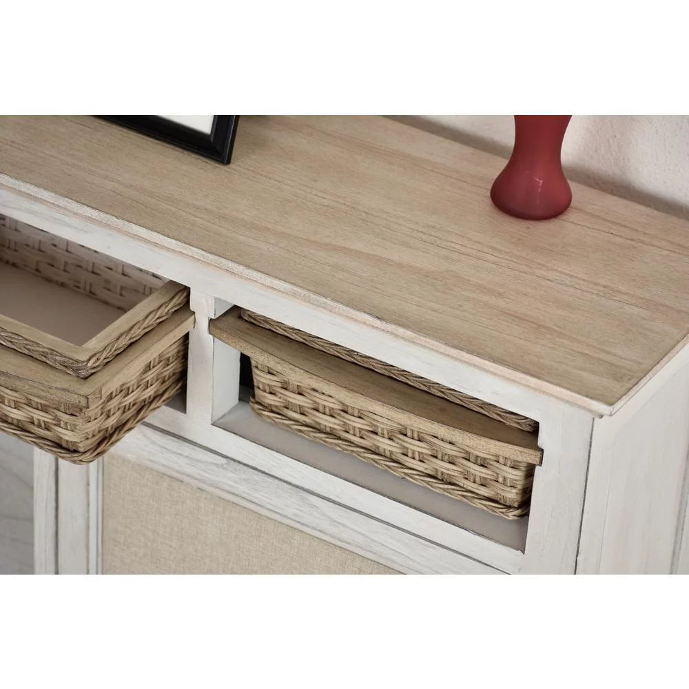 White 2-Door Wood Entry Cabinet B54090