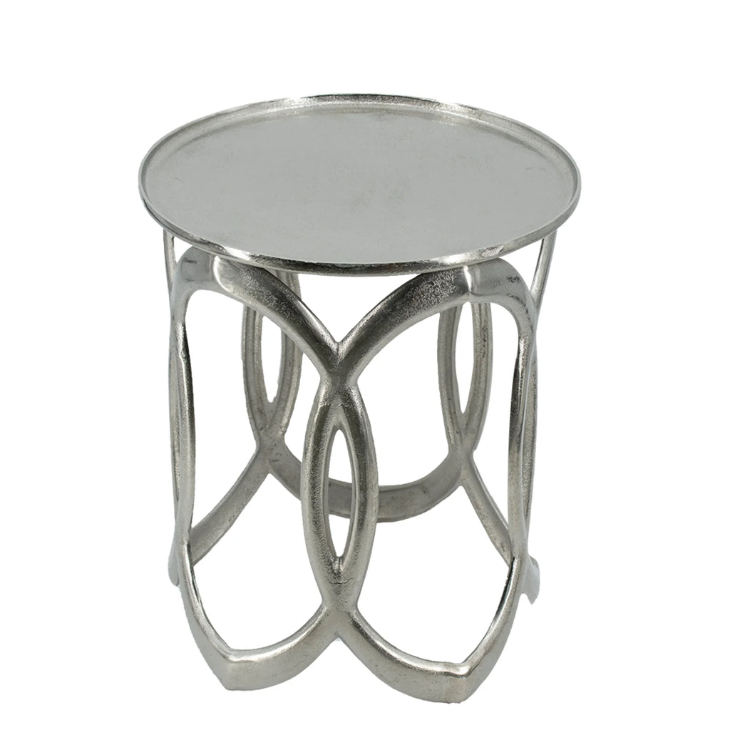Round Aluminum Nesting Side Tables 2ct T4264