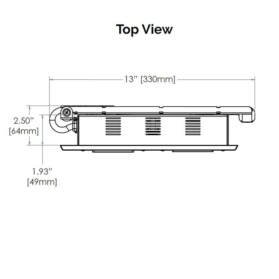 In-Drawer Outlet with 20 Amp AC Outlets USB-C and USB-A Ports White J378182