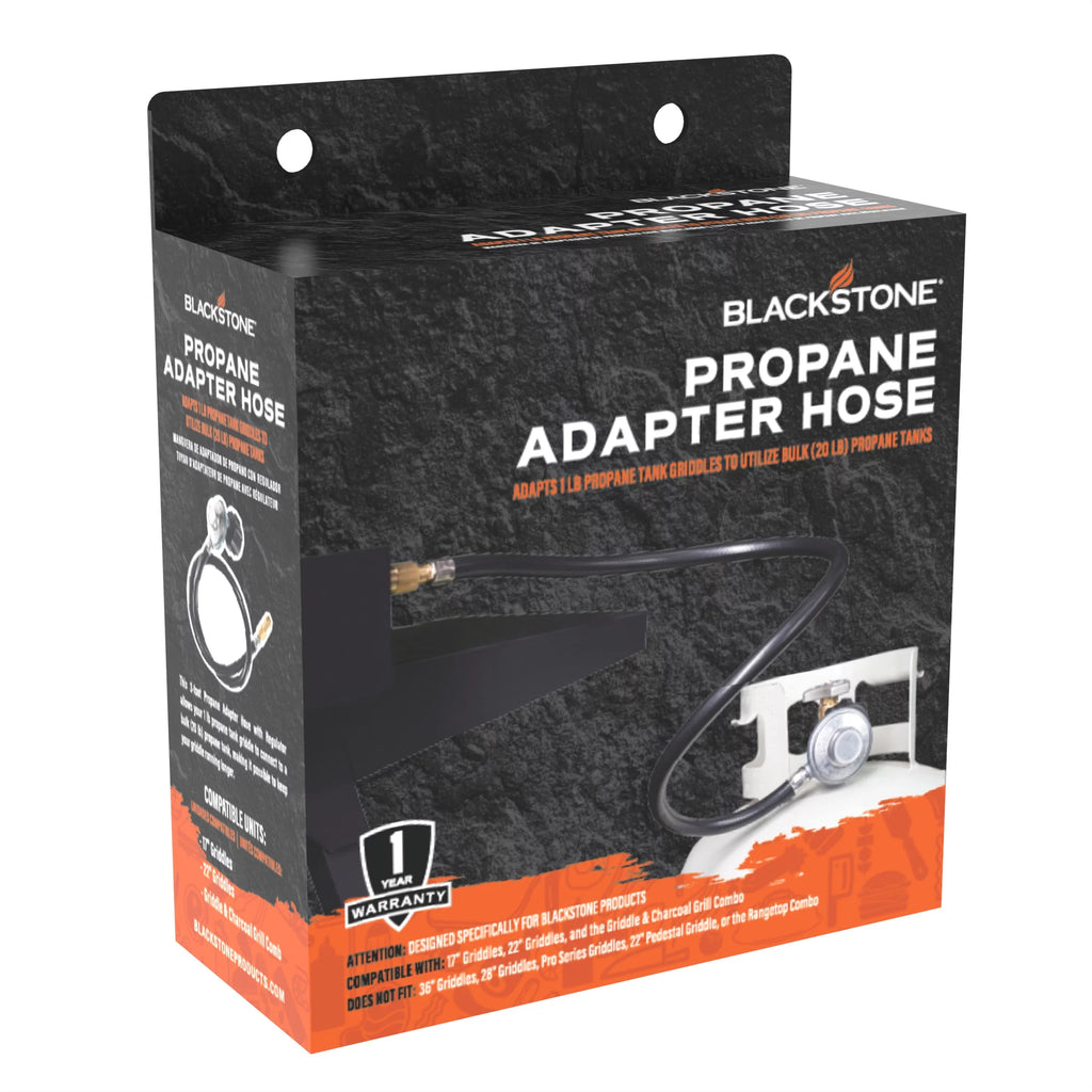 Rubber Propane Griddle Adapter Hose with Regulator W7160