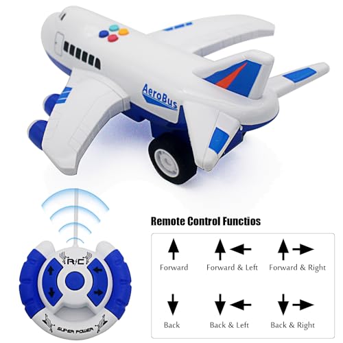 4CH RC Airplane Remote Control Toy (Blue) Y255916