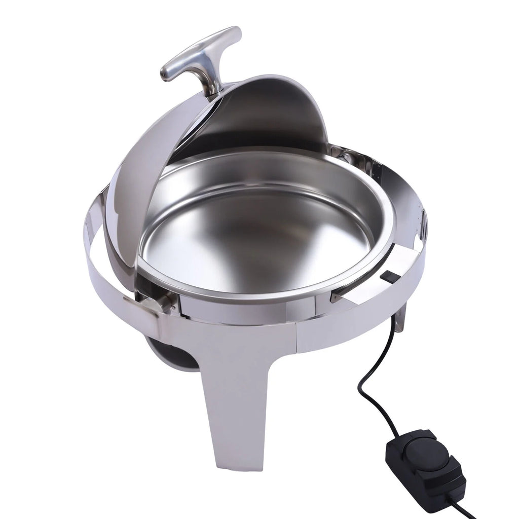 400W Electric Roll Top Chafing Dish Stainless Steel D48861