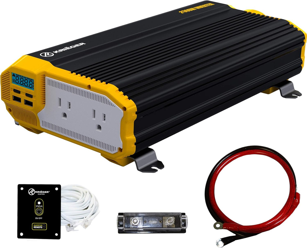2000 Watts 12V to 110V Modified Sine Wave Power Inverter D586724