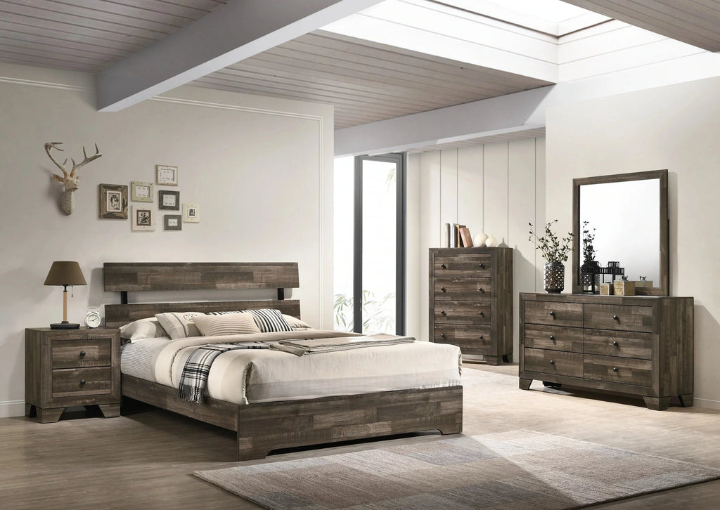 King Size 4pc Platform Bedroom Set O8515
