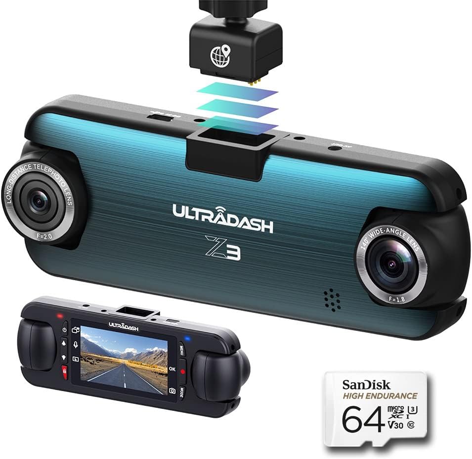 Dual Lens Dash Cam with IR Night Vision P743532