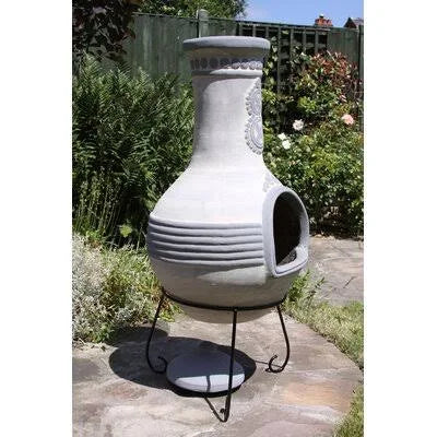 Clay Wood Burning Chiminea N407380