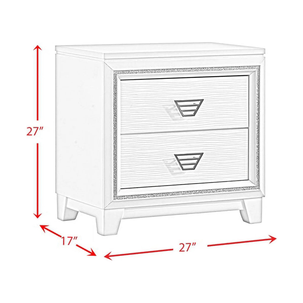 White Nightstand A581