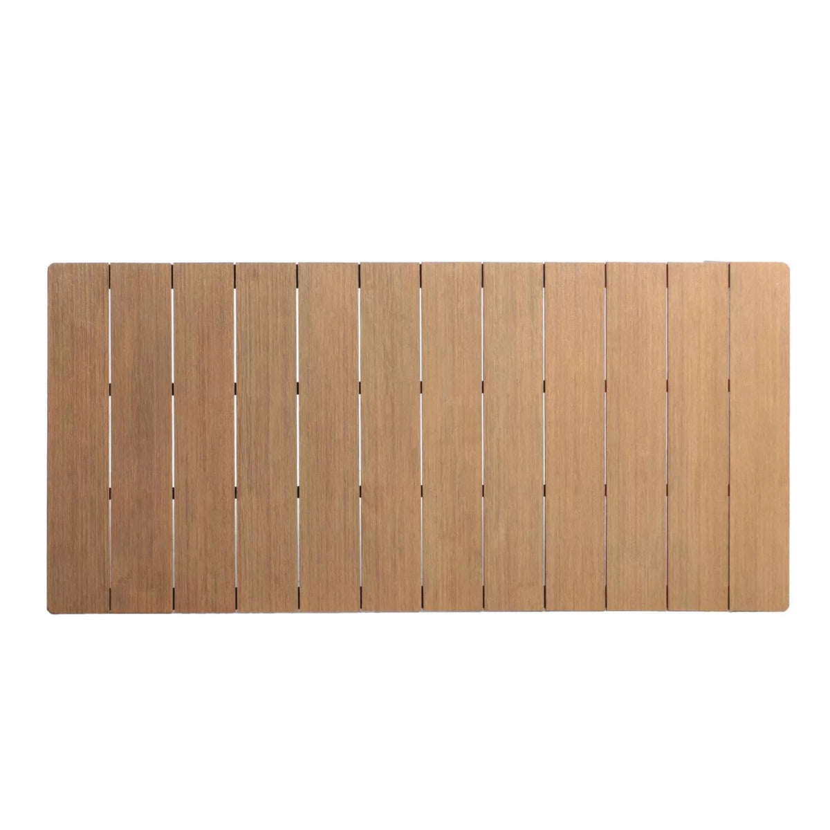 Aluminum and Wood Rectangular Dining Table P1262