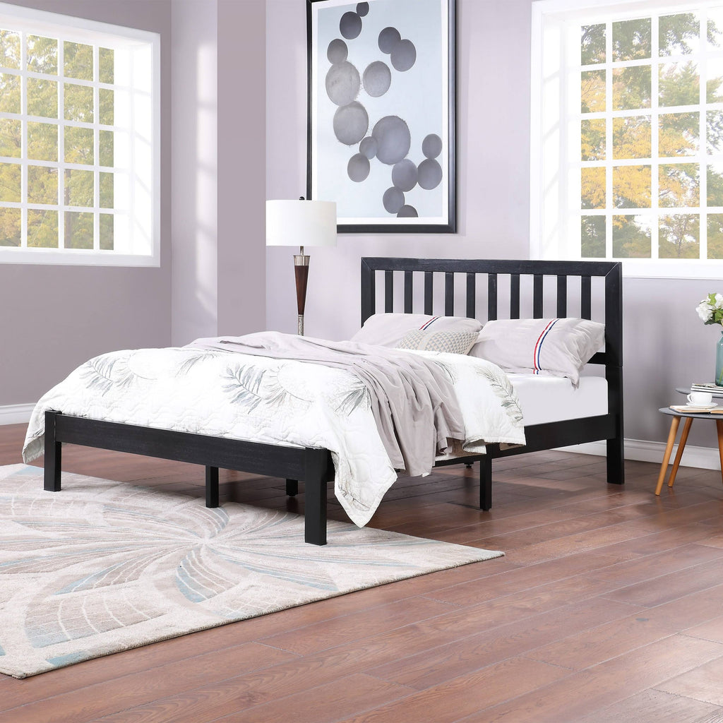 Acacia Wood Queen Bed Platform D11212