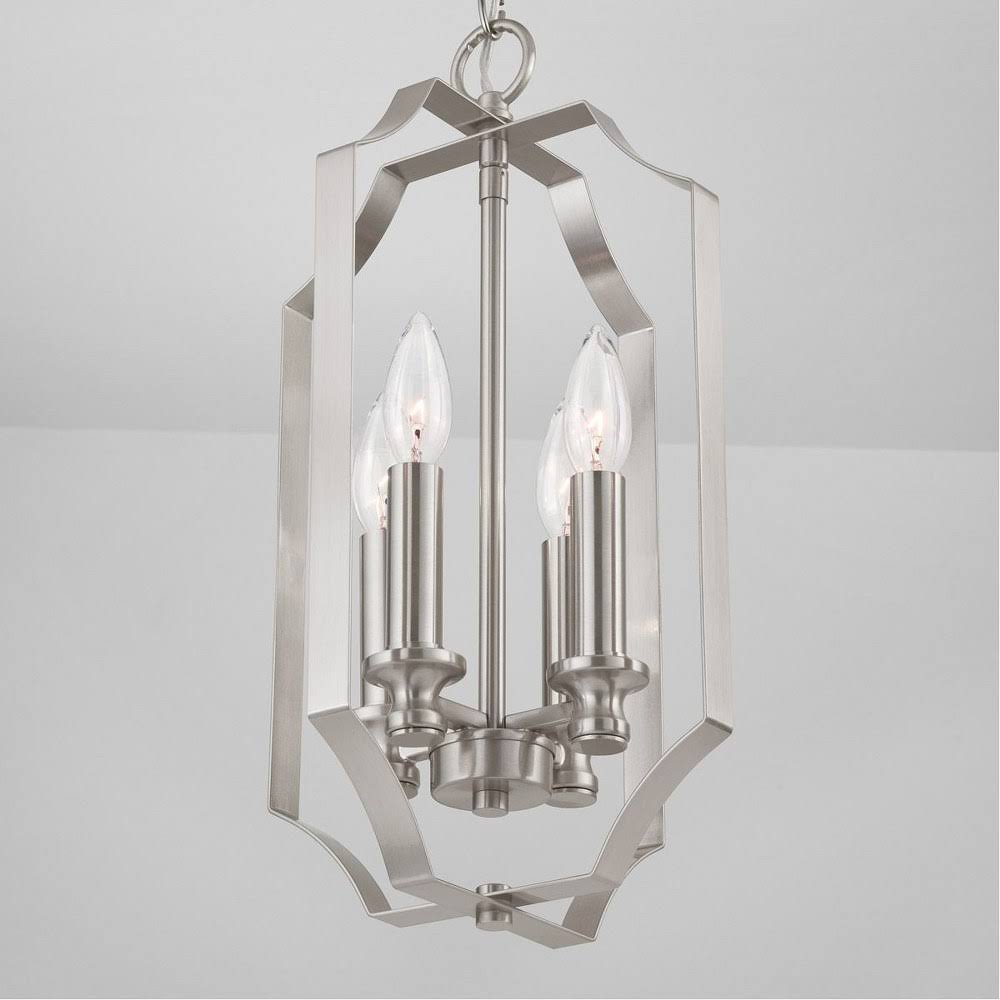 4 Light Brushed Nickel Foyer X73624