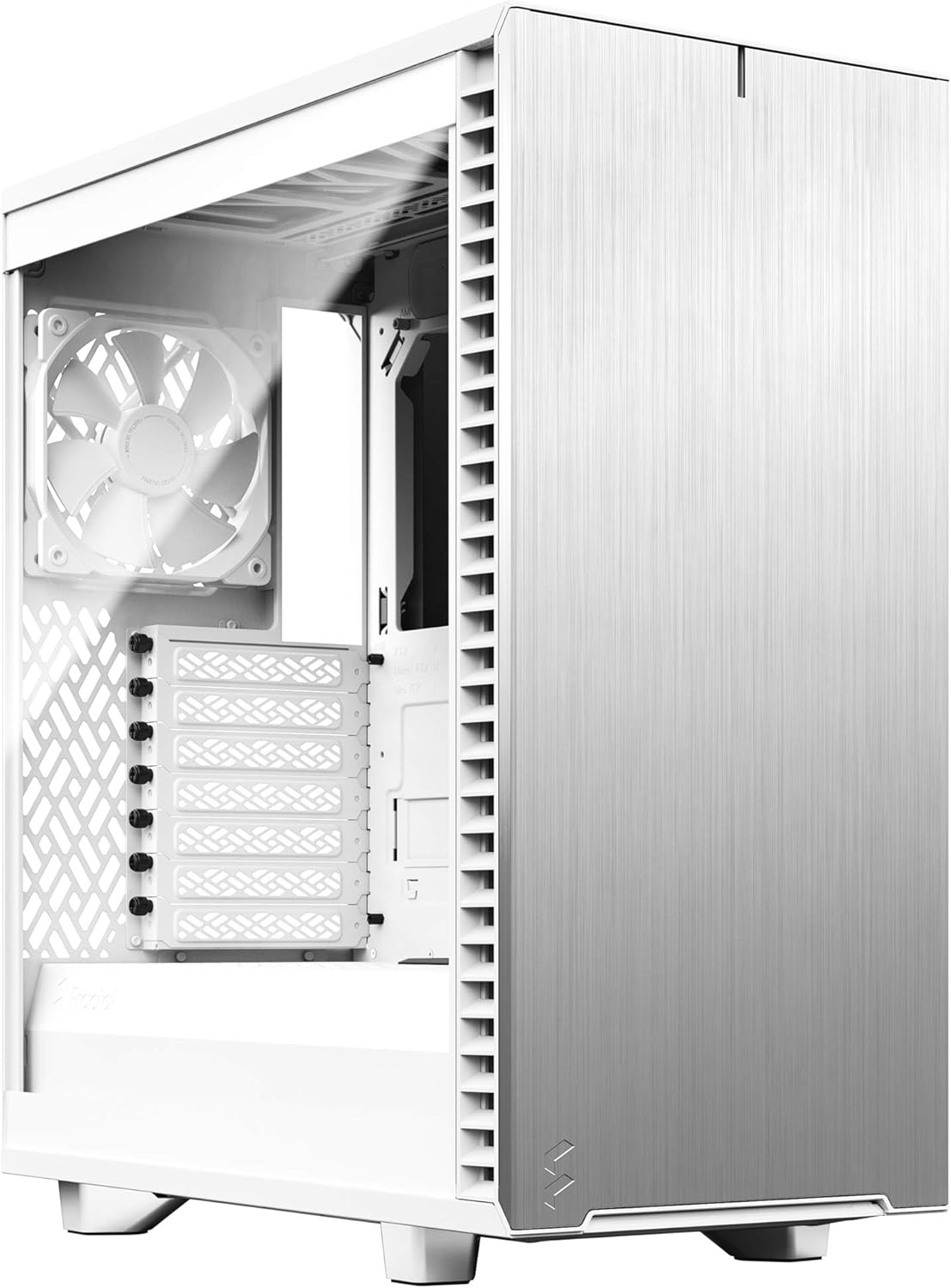 Black Brushed Aluminum Steel ATX Mid Tower Computer Case L6014