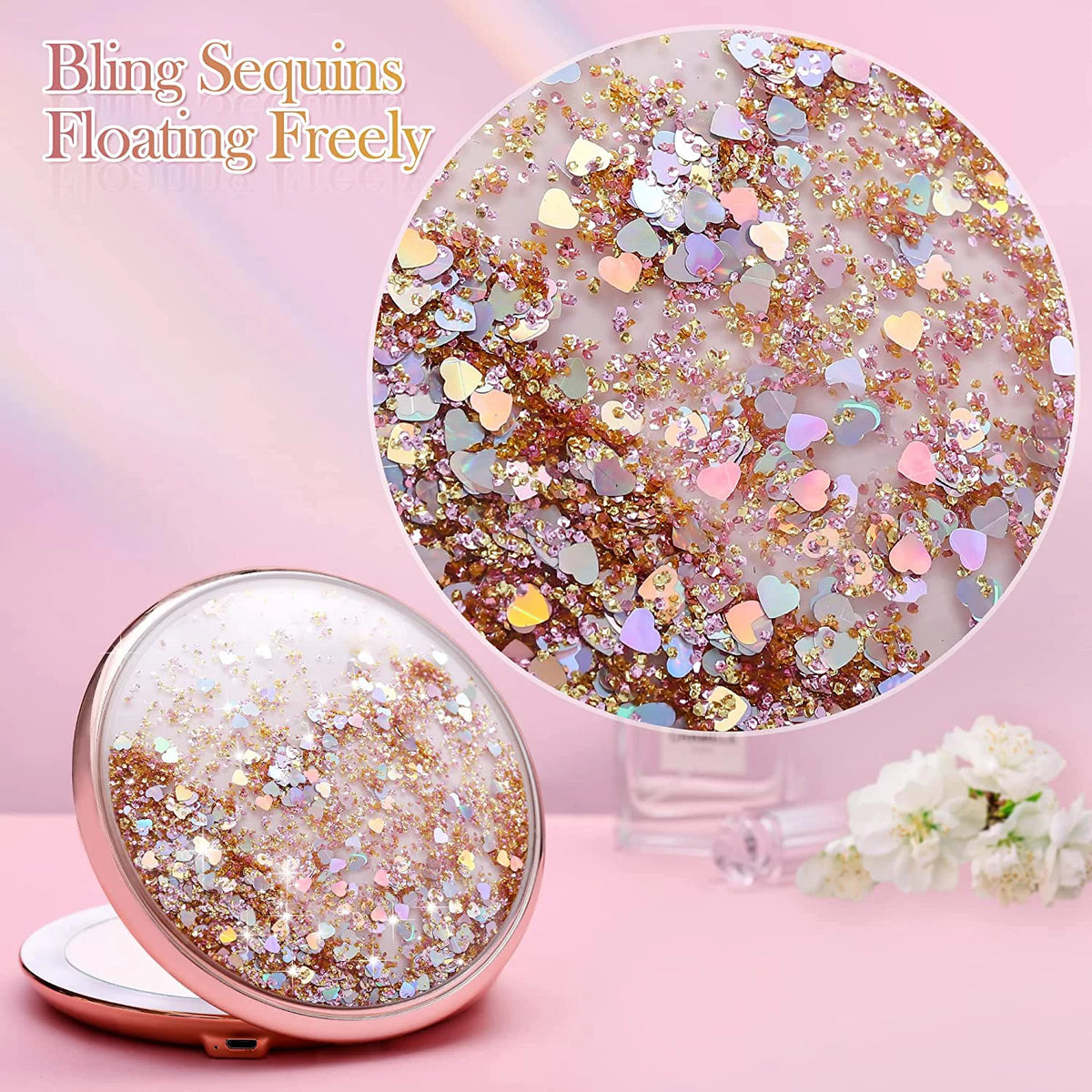 5 inches 1x/25x Magnification Makeup Mirror with LED Lights C443551