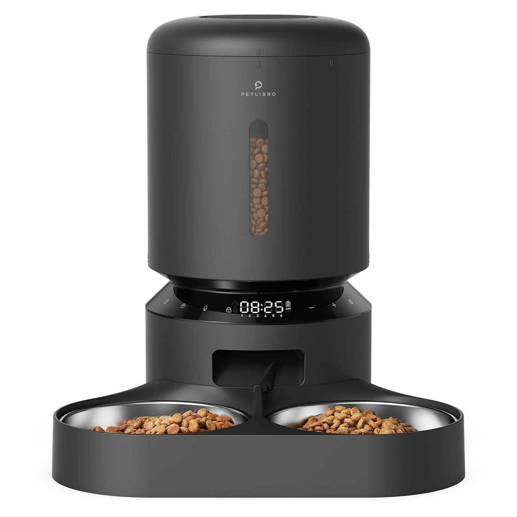 Automatic Cat Food Dispenser 5L with 2 Stainless Bowls P53414