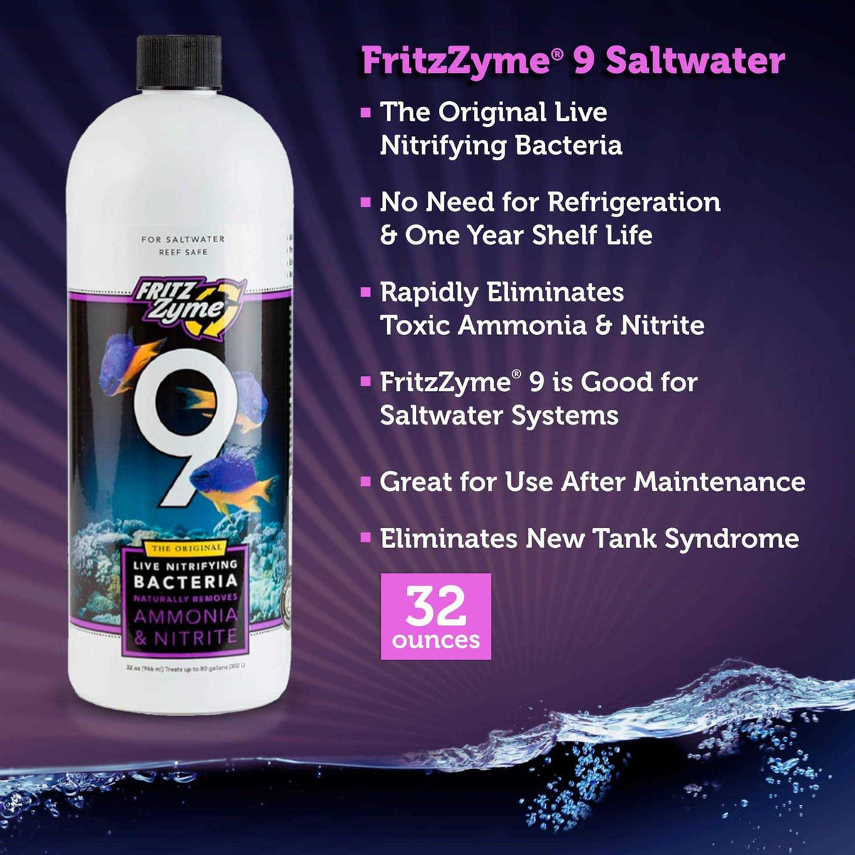 32 oz Saltwater Nitrifying Bacteria U475529
