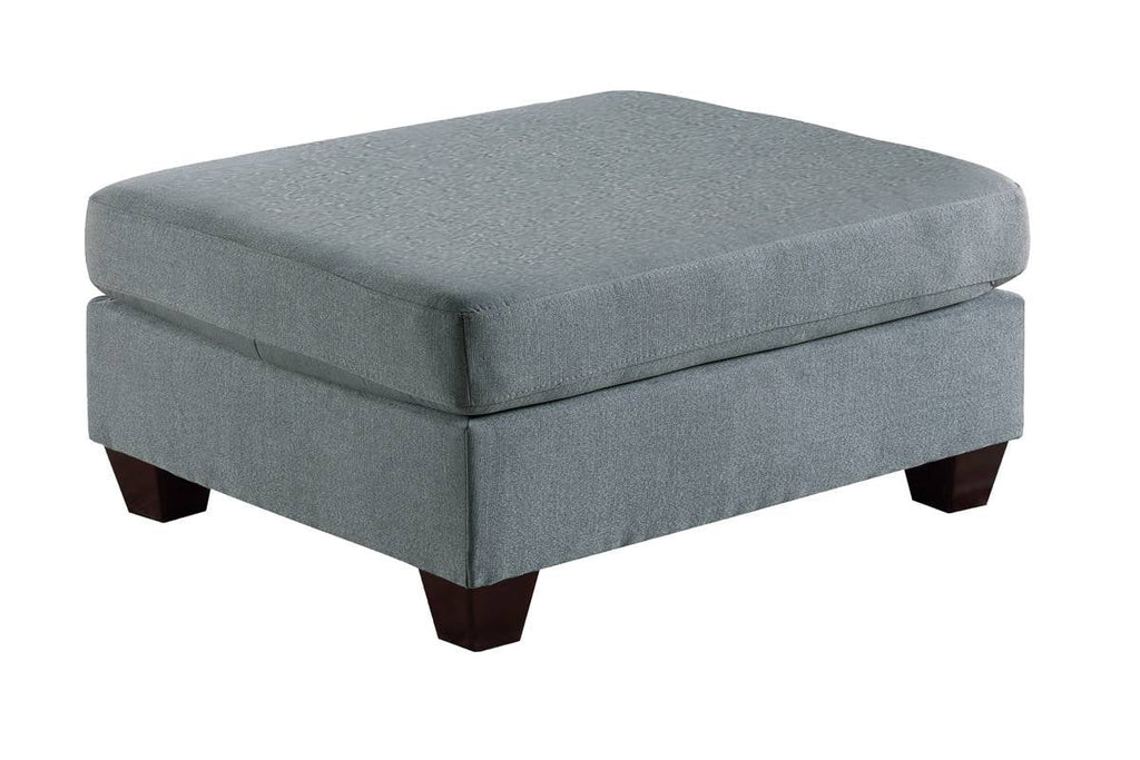 6 Pcs Gray Linen Like Fabric U-Shaped Sectional Sofa Set Y231