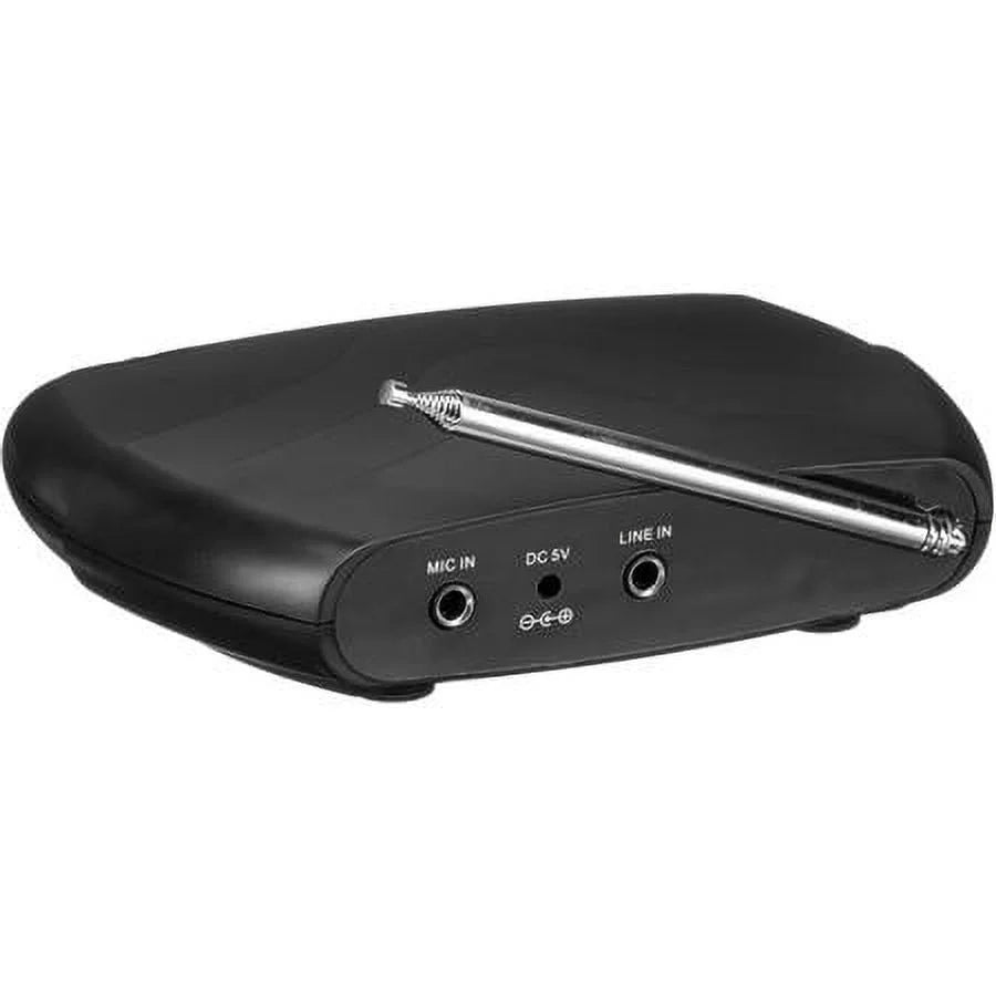 Assistive Listening Dual Frequency System with Transmitter, 6x Receiver, 6x Earbuds, Carrying Case T1792