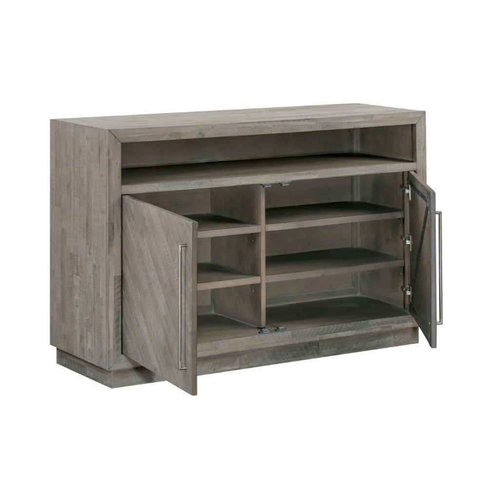 Gray Solid Wood TV Stand N51509