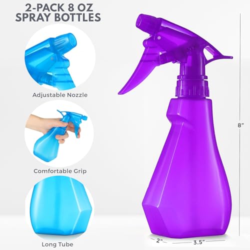 8 Oz BPA-Free Spray Bottles 4-Pack Y7224