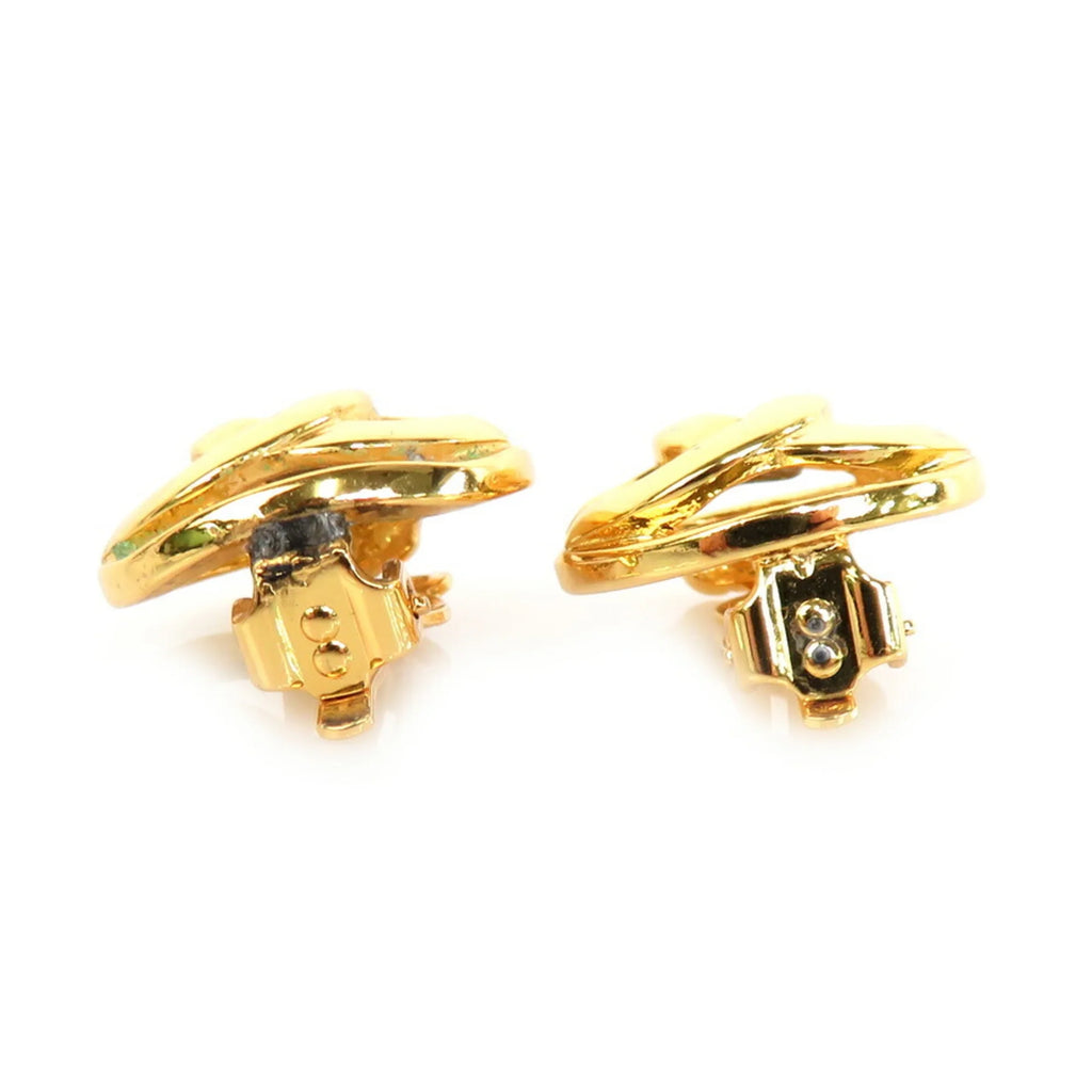 Pre-Owned Gold Metal Earrings M1973