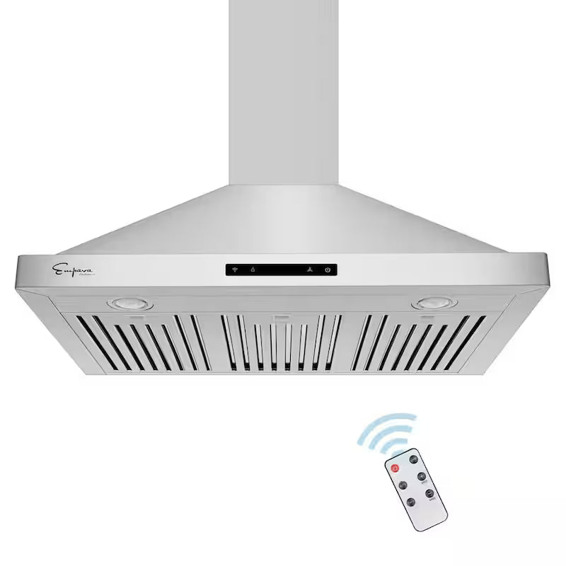 30 in. 380 CFM Ducted Wall Mount Range Hood in Stainless Steel W52276