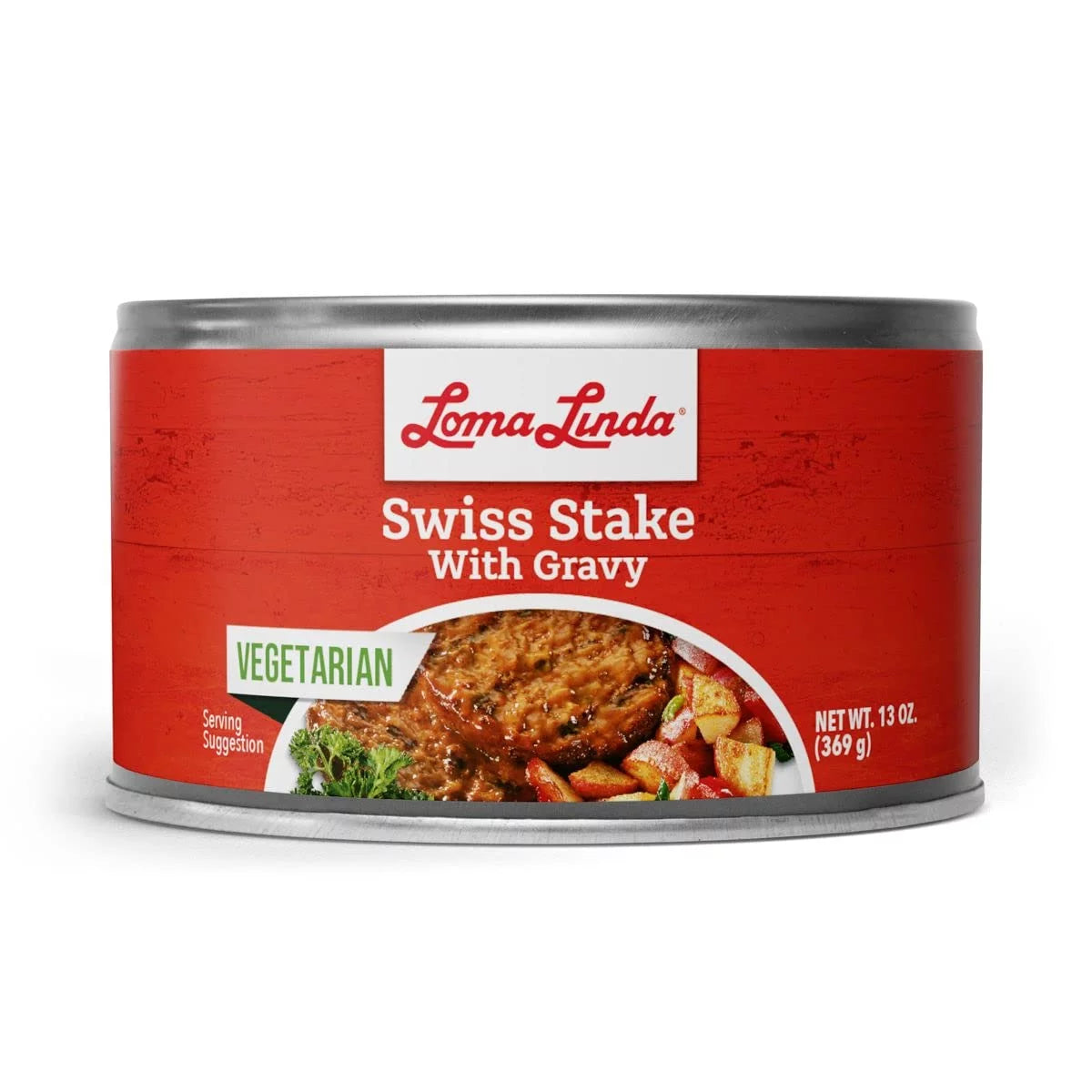 Plant-Based Swiss Stake with Gravy 13 oz Pack of 3 P10380