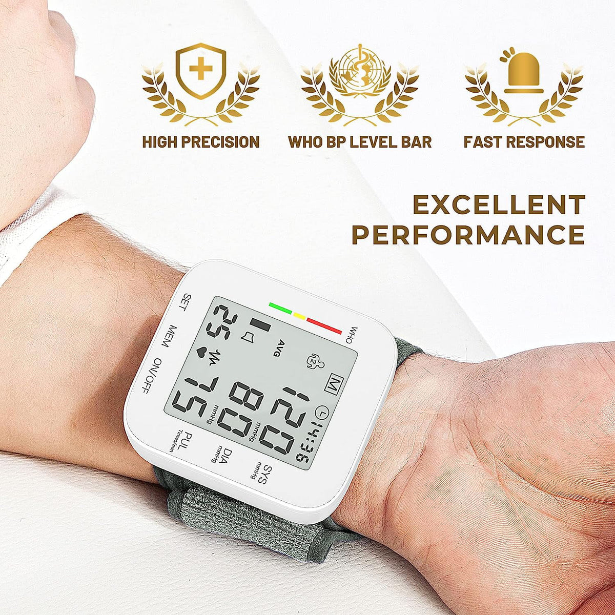 Wrist Blood Pressure Monitor with Carrying Case L790742