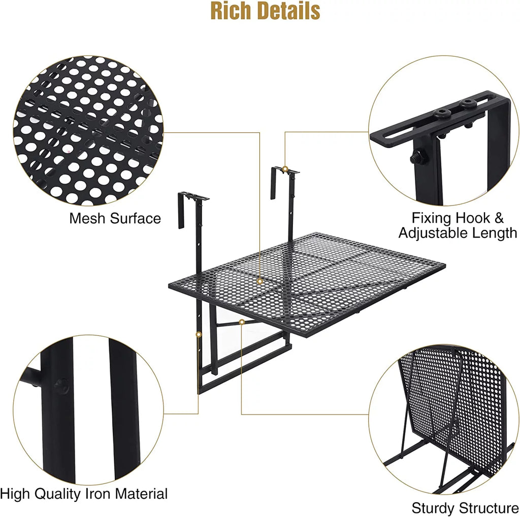 Folding Hanging Table 5 Height Adjustable C5119