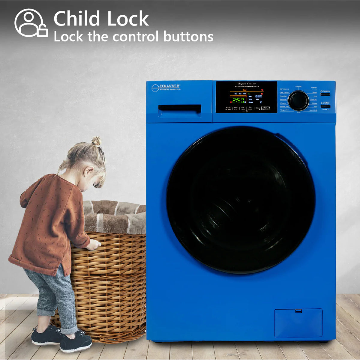 18 lbs. Combination Washer Dryer with Laundry Pedestal N265160