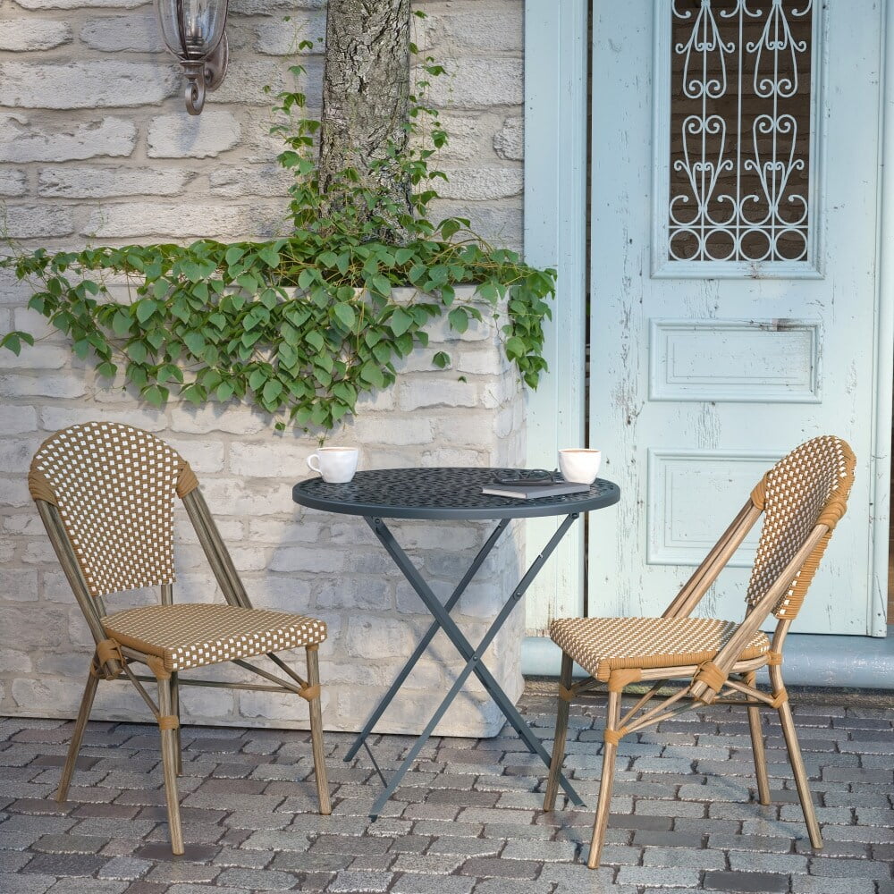 2 Pack All-Weather Chairs with Bamboo Print Frame Q26148