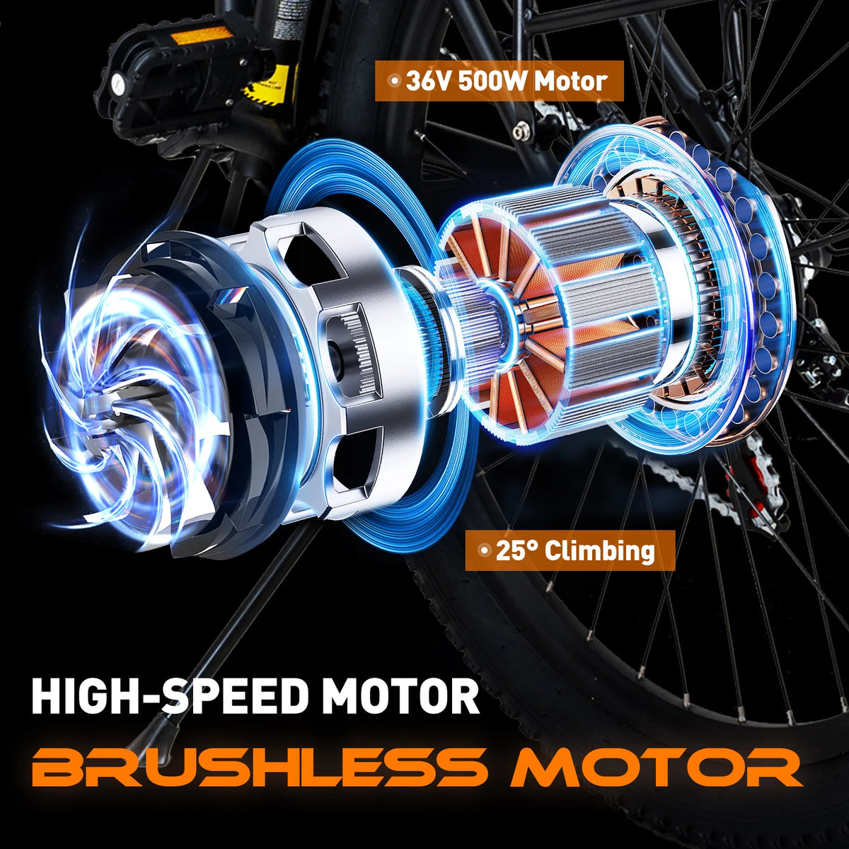 Folding Electric Bike 500W 36V Aluminum Alloy C686