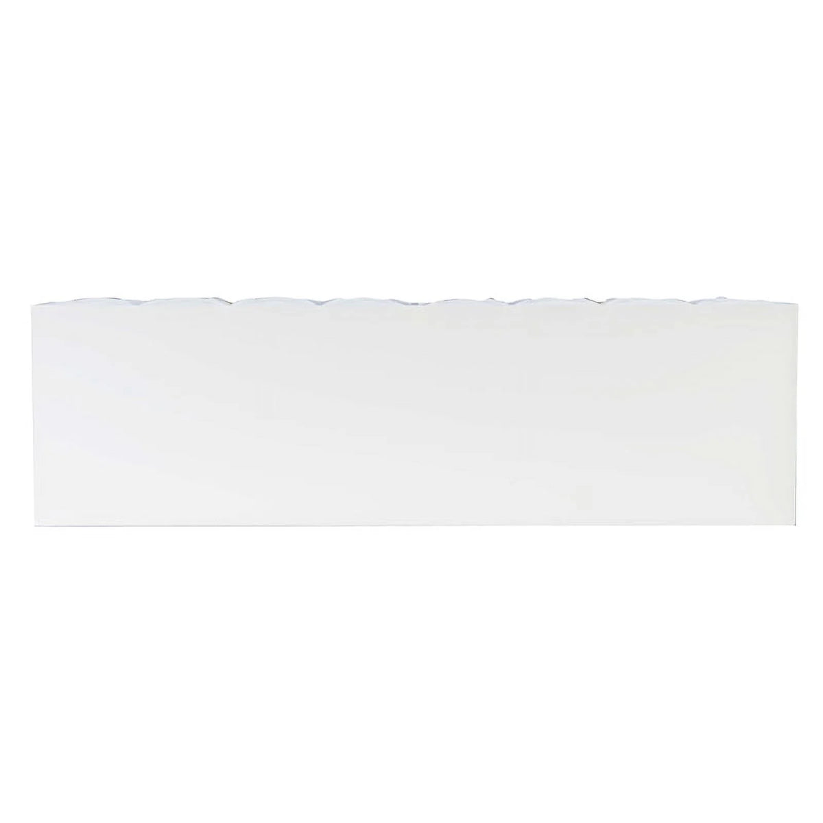Glossy White Wood Console Table with Drawers D562