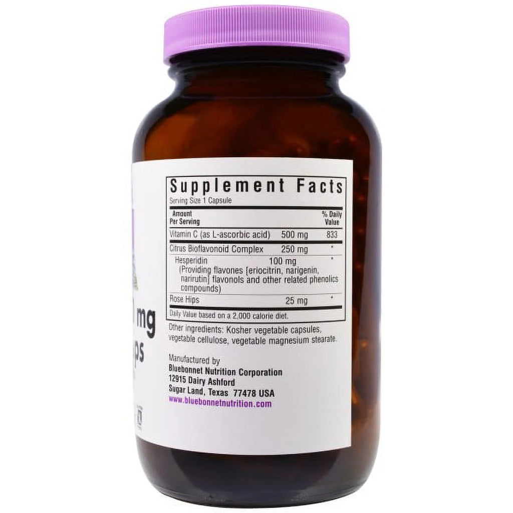Vitamin C 500 mg Plus Rose Hips 180 Vcaps Q958703