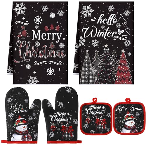6 Pcs Christmas Kitchen Decor Set G86429