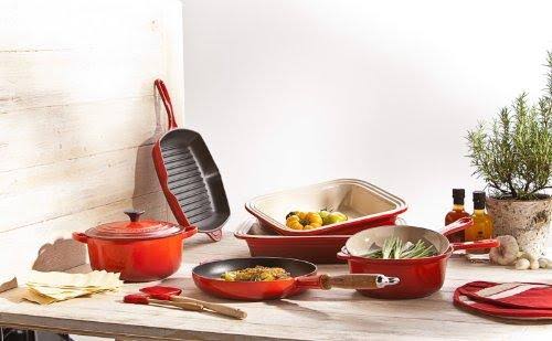 Enameled Cast-Iron Square Skillet Grill Y720