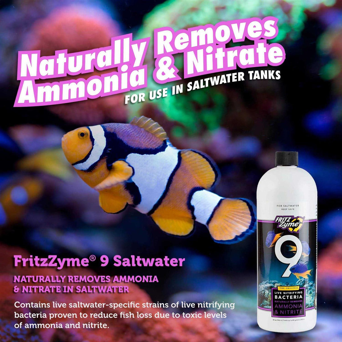 32 oz Saltwater Nitrifying Bacteria U475529