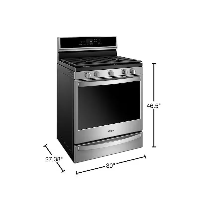 5.8 cu. ft. Smart Gas Freestanding Range in Stainless Steel L235214