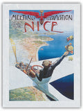 Vintage Aviation Poster Japanese Unryu Rice Paper Art Print 12 x 16 in X78947
