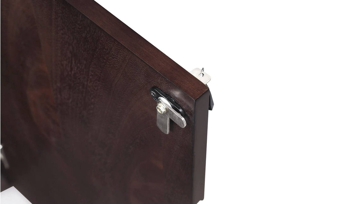 2 Door Storage Cabinet Dark Walnut H814684
