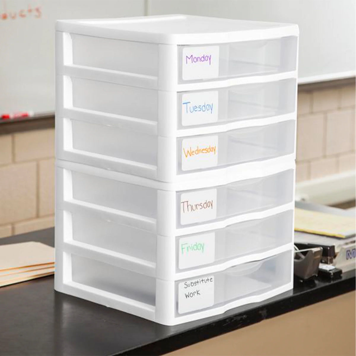 Clear Plastic 3 Drawer Storage System, 3 Pack X11042