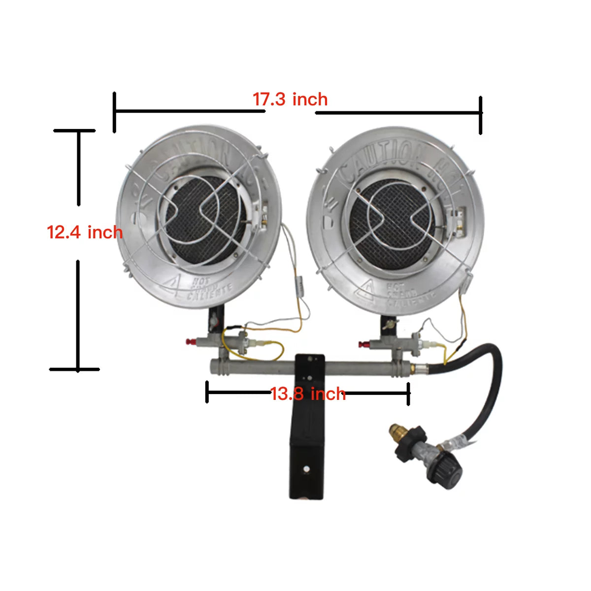 Double Tank Top Outdoor Propane Heater T805354