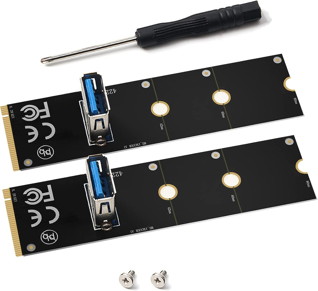 2Pack NGFF M.2 to USB PCIe Riser Adapter R325
