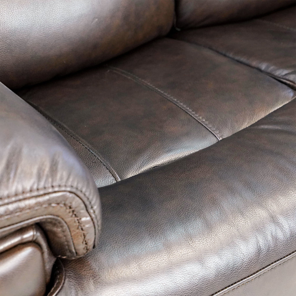 Top Grain Leather Power Reclining Loveseat S13703