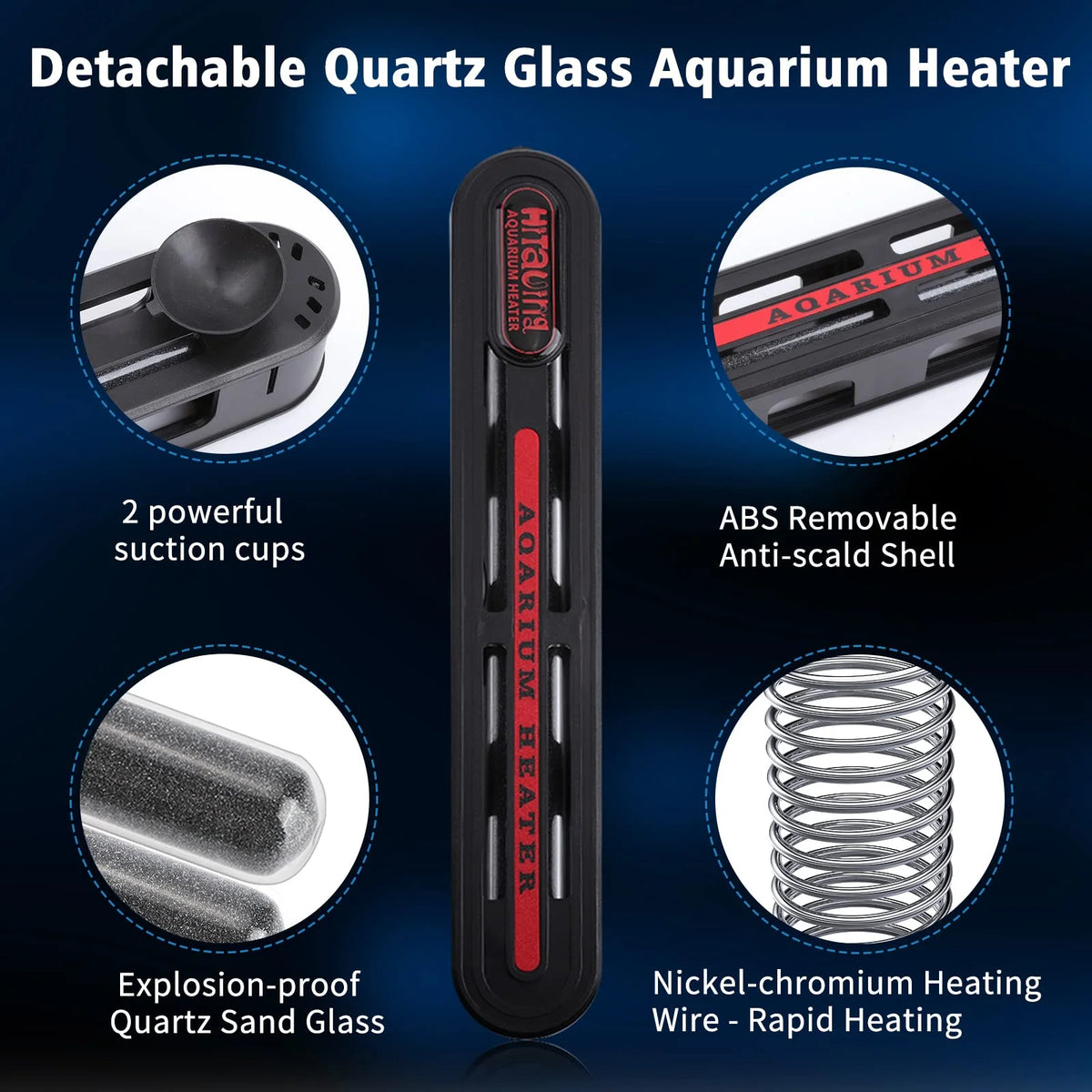 200W/300W/500W Submersible Aquarium Heater Y439