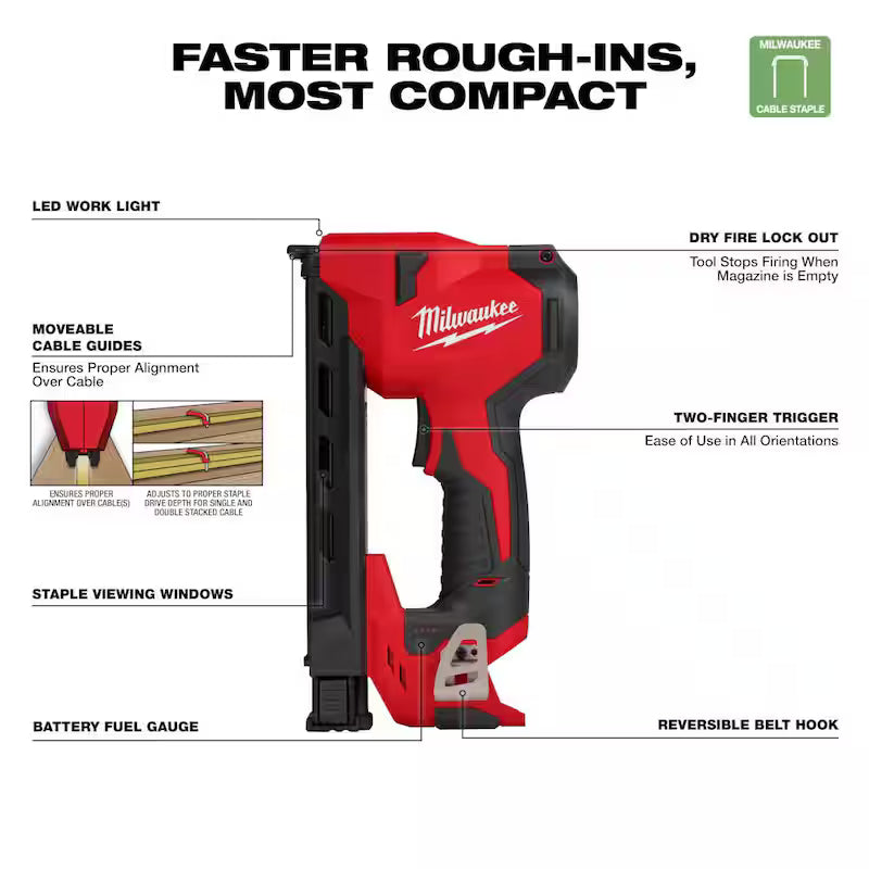 12-Volt Cordless Cable Stapler M157349