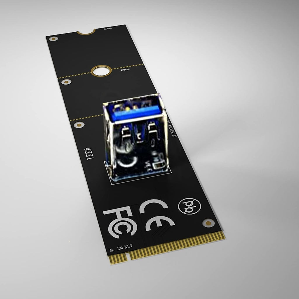2Pack NGFF M.2 to USB PCIe Riser Adapter R325