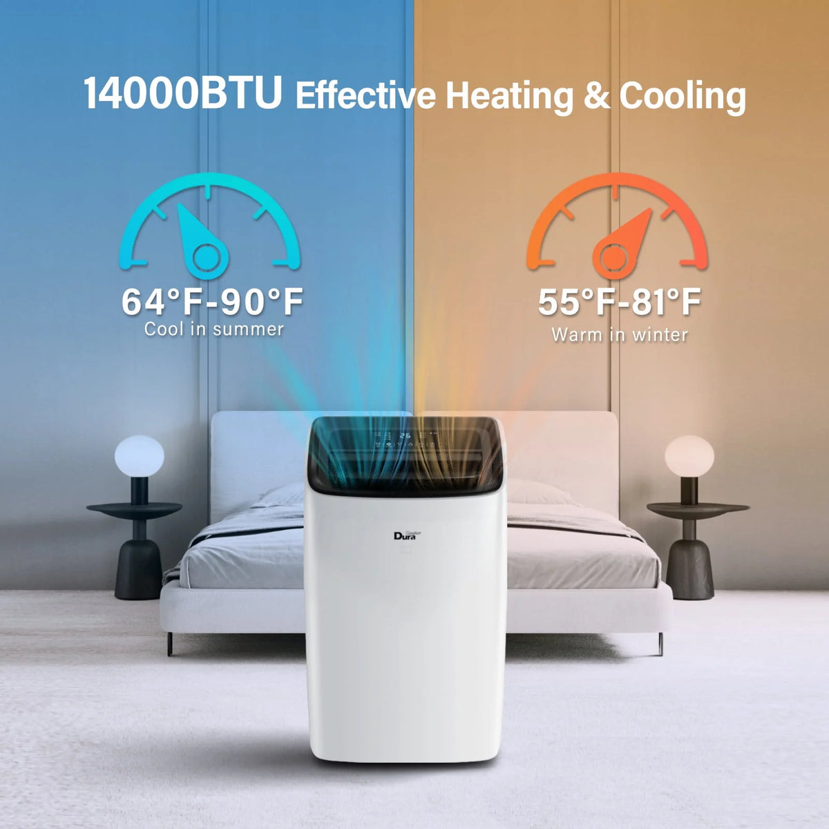 10200 BTU Portable Air Conditioner with Dehumidifier and Fan Q85456