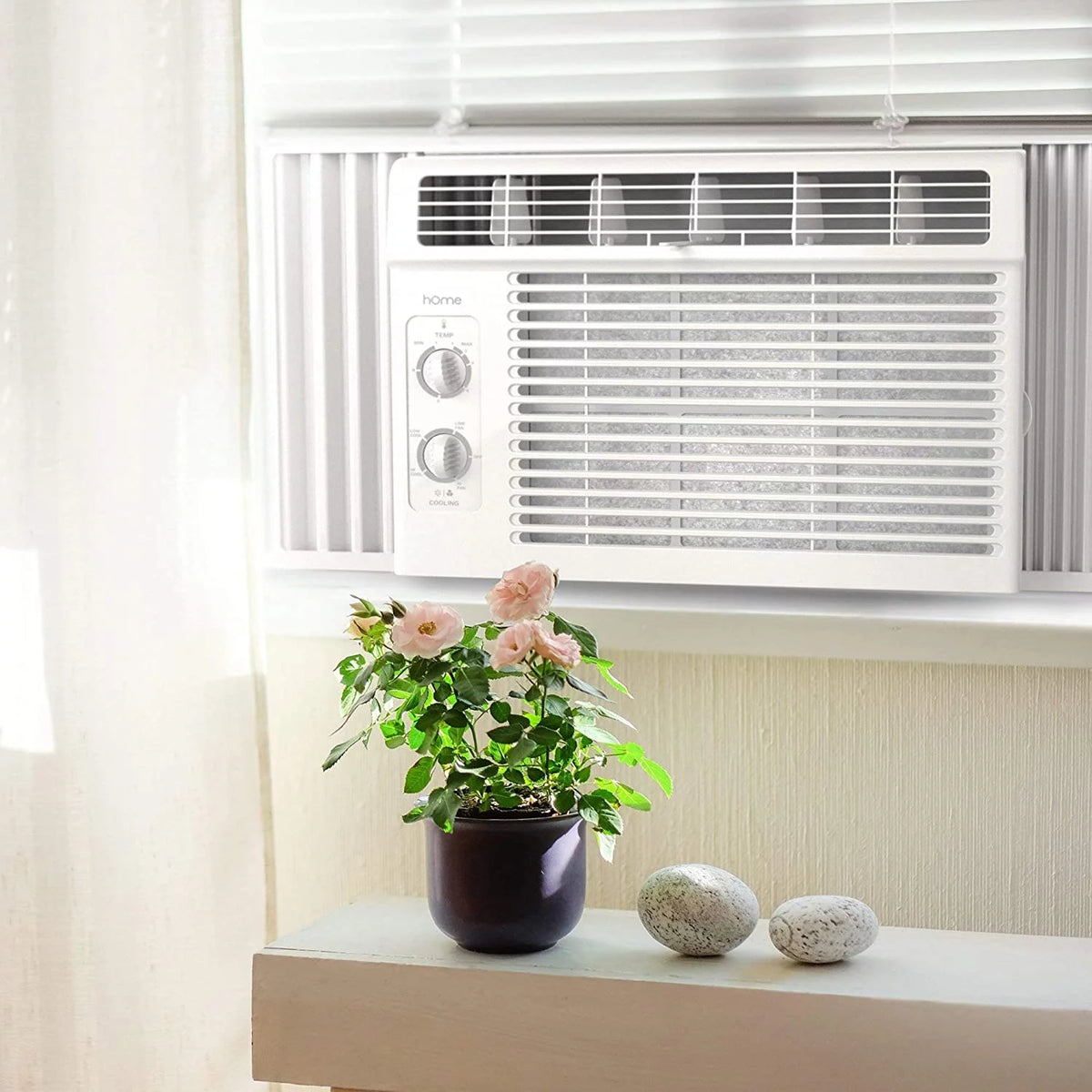 5000 BTU Compact Window Air Conditioner with Washable Filter M9355