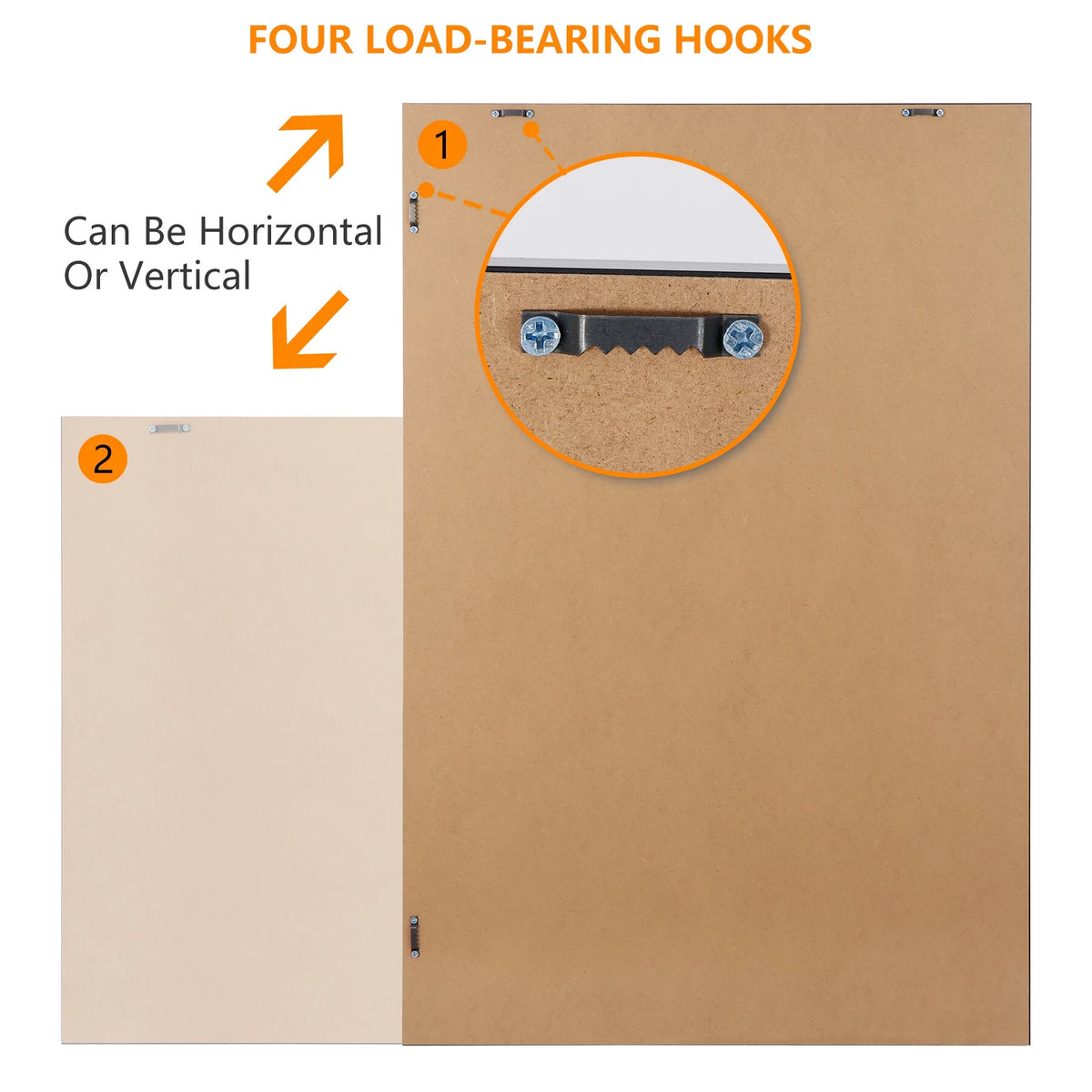2 Pack 24''x36'' Rectangle Bathroom Vanity Wall Mirror O92720